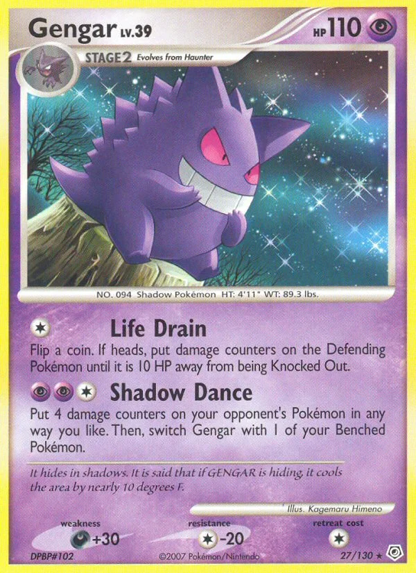 Gengar Pokemon card