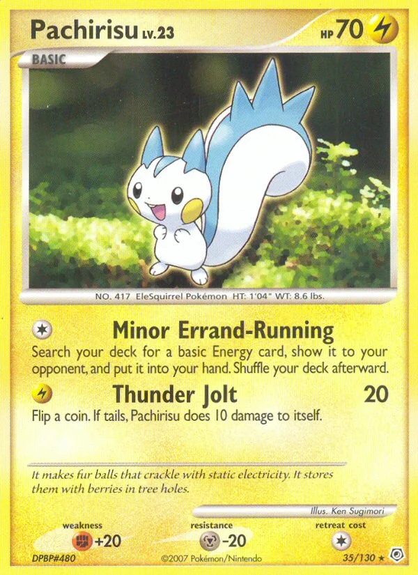 Pachirisu Pokemon card
