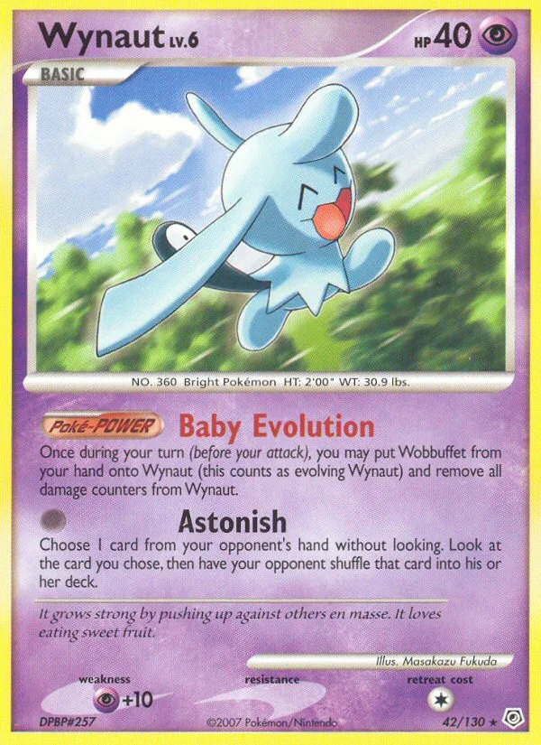 Wynaut Pokemon card