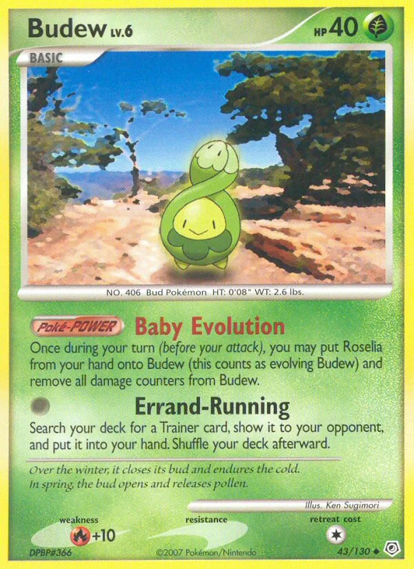 Budew Pokemon card