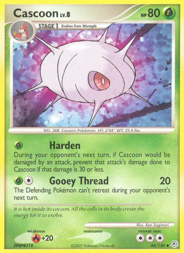 Cascoon Pokemon card
