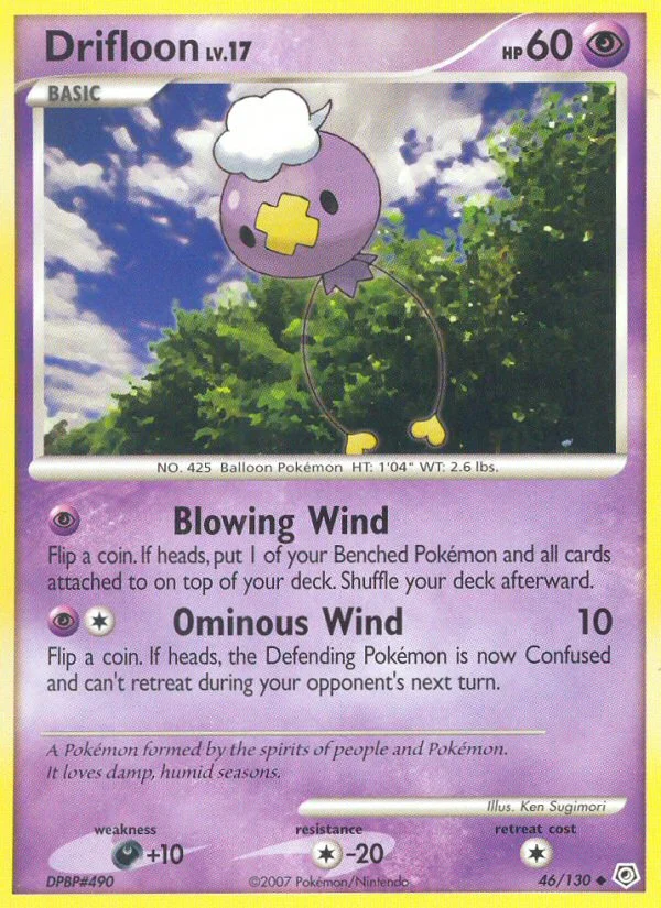 Drifloon Pokemon card