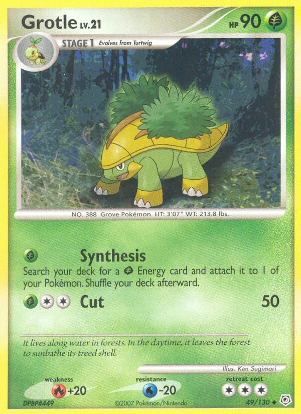 Grotle Pokemon card