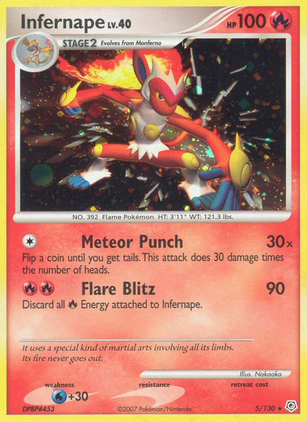 Infernape Pokemon card