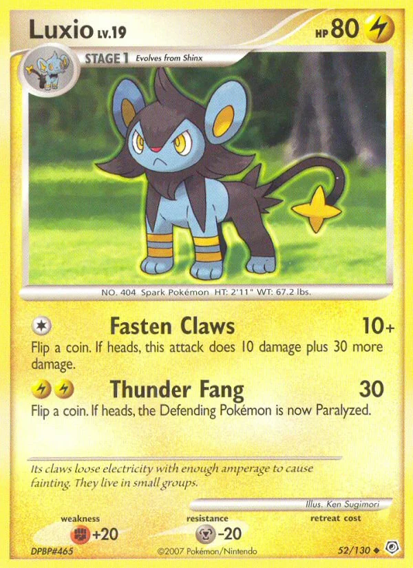 Luxio Pokemon card