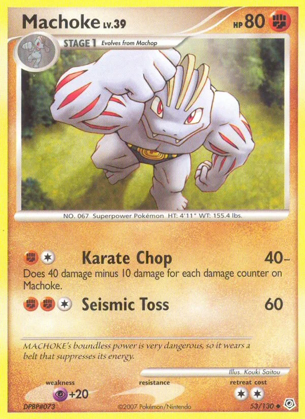 Machoke Pokemon card