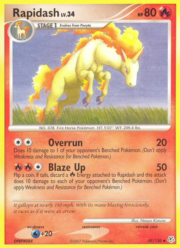 Rapidash Pokemon card