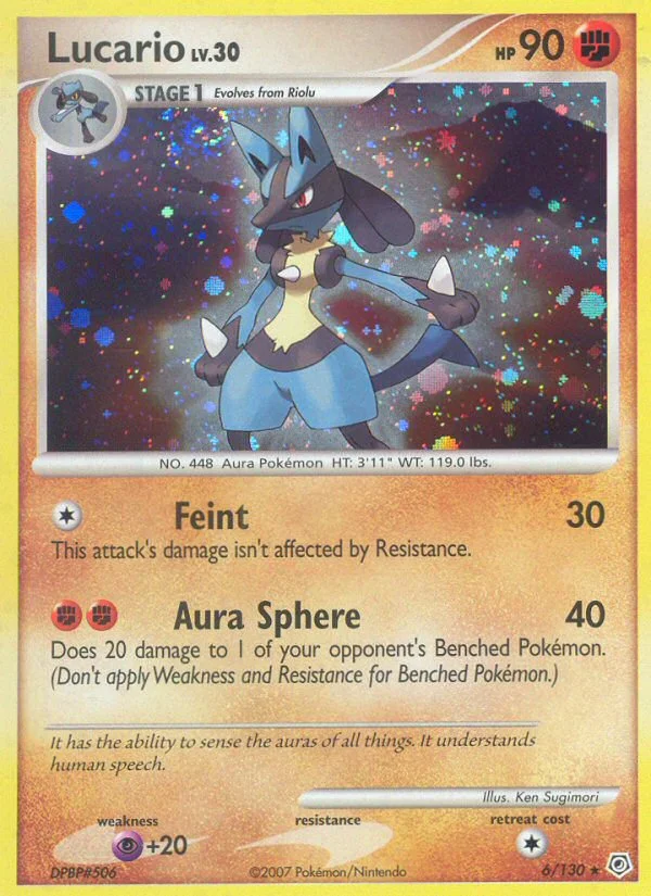 Lucario Pokemon card