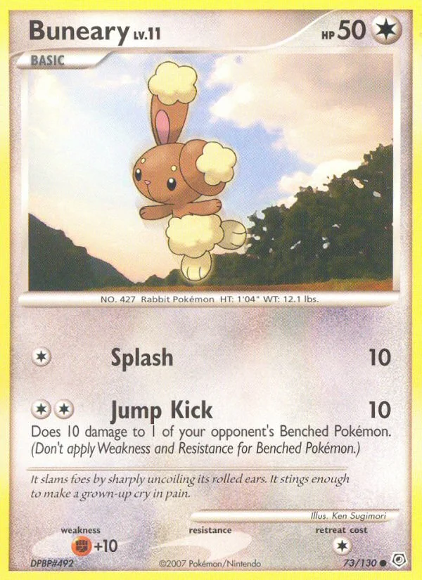Buneary Pokemon card