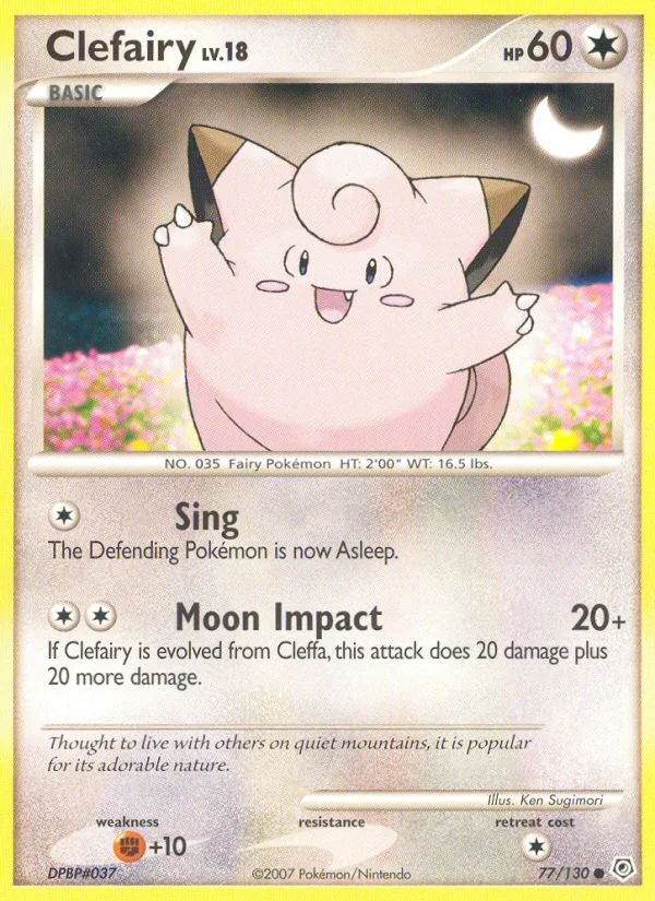 Clefairy Pokemon card