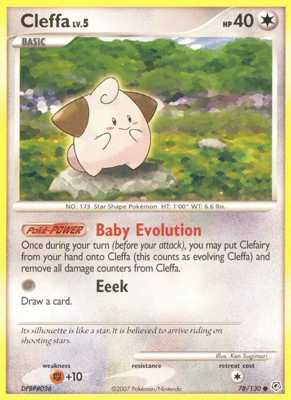 Cleffa Pokemon card