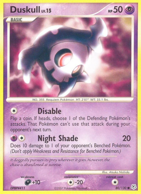 Duskull Pokemon card