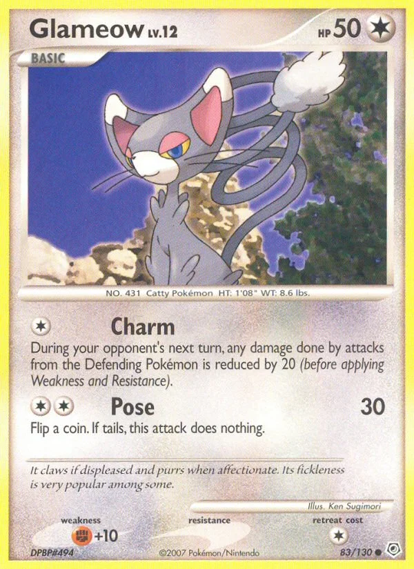 Glameow Pokemon card
