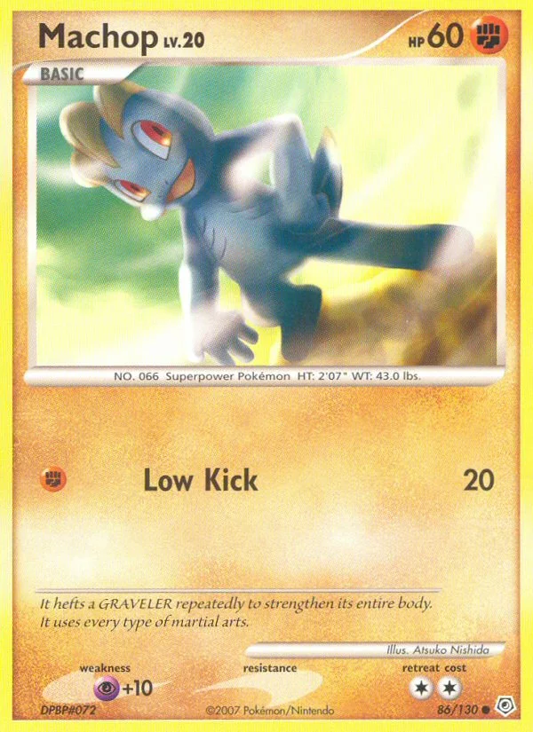 Machop Pokemon card