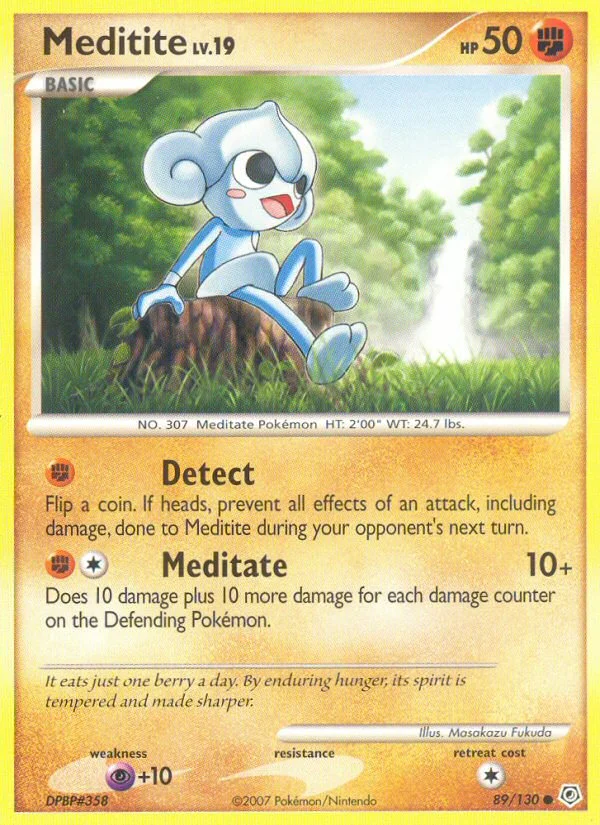 Meditite Pokemon card