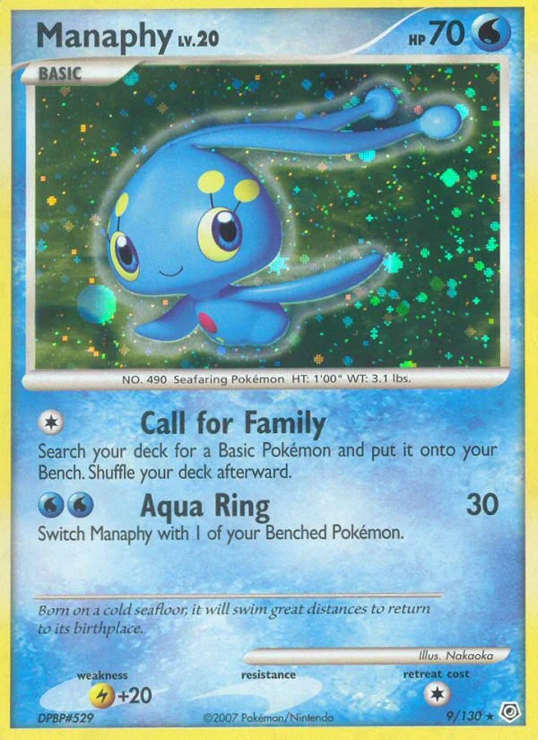 Manaphy Pokemon card