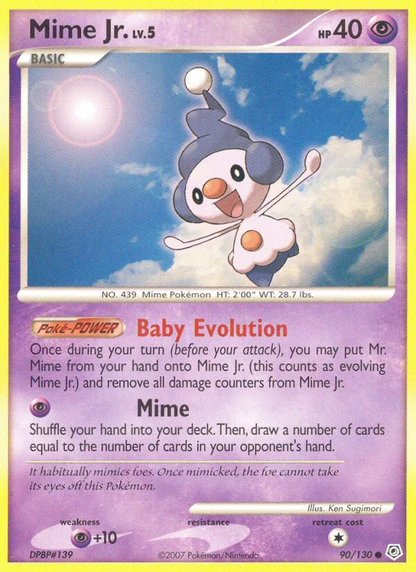 Mime Jr. Pokemon card