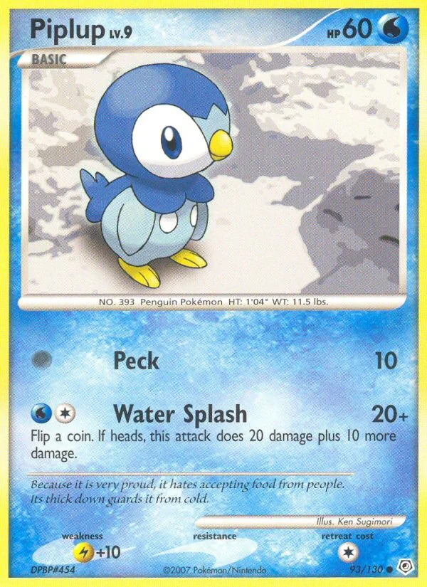 Piplup Pokemon card