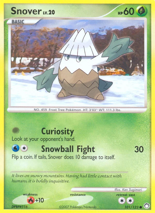 Snover Pokemon card