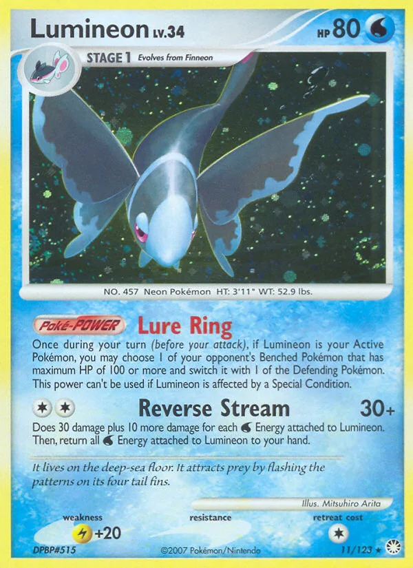 Lumineon Pokemon card