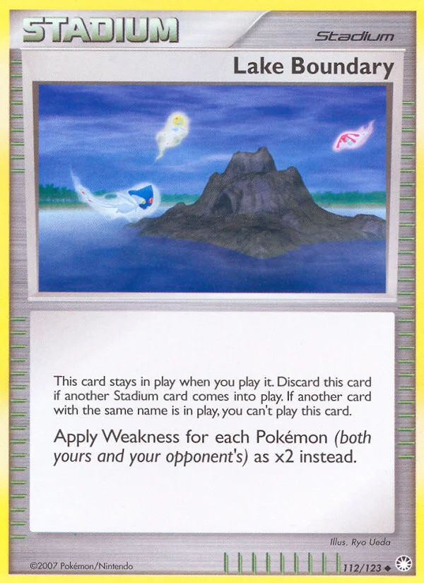 Lake Boundary Pokemon card