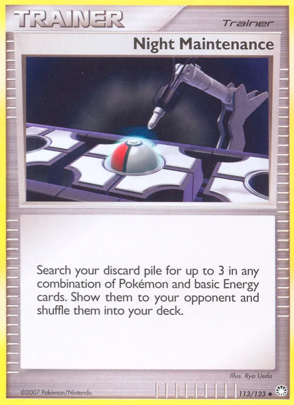 Night Maintenance Pokemon card