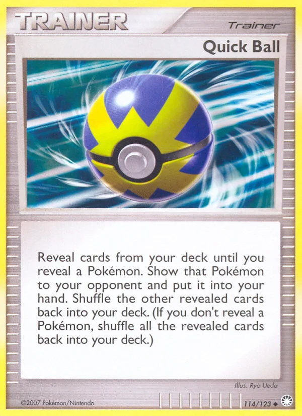 Quick Ball Pokemon card