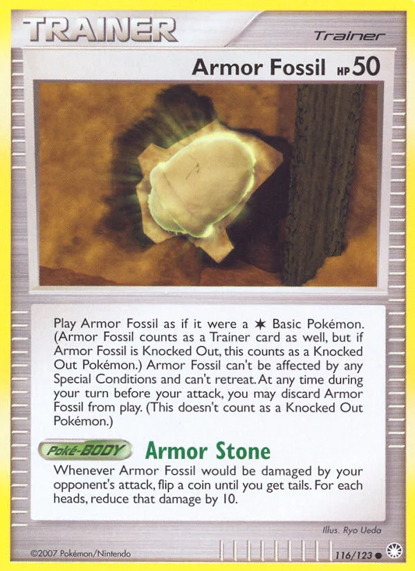 Armor Fossil Pokemon card