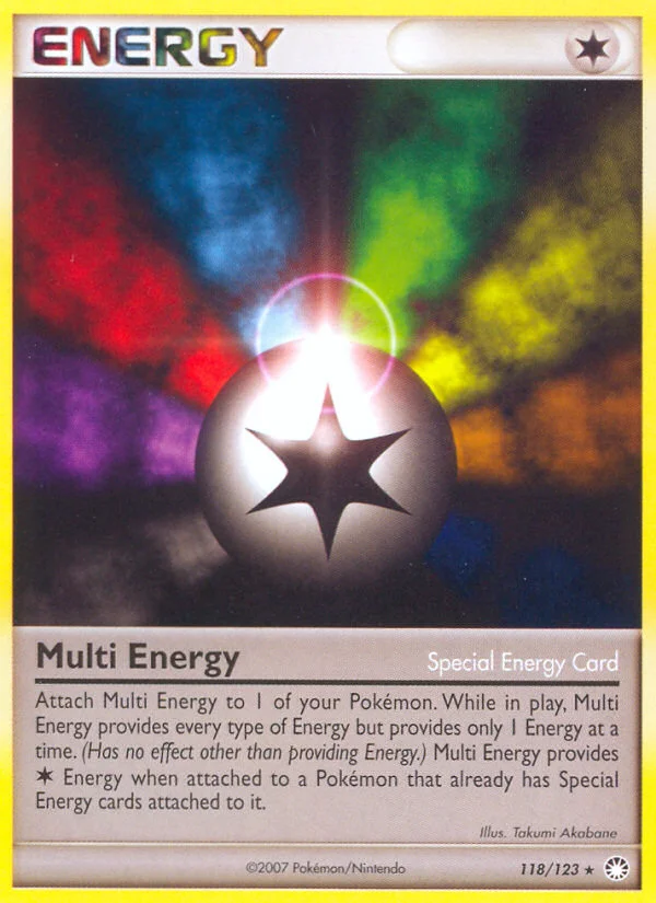 Multi Energy Pokemon card