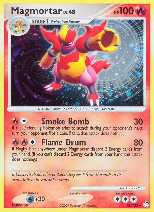 Magmortar Pokemon card