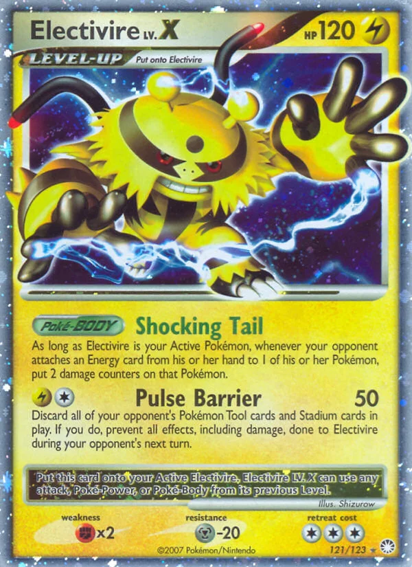 Electivire LV.X Pokemon card