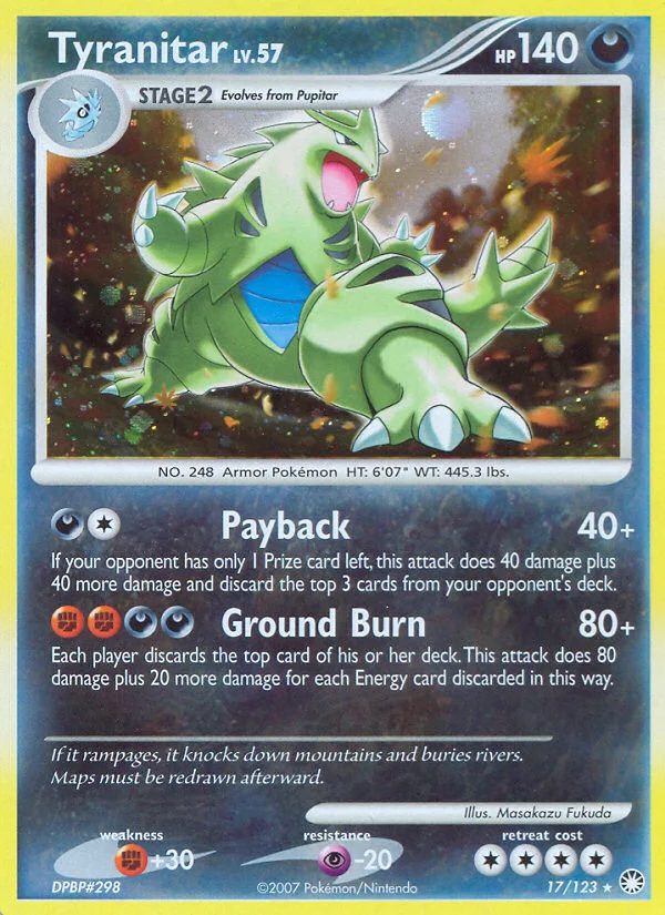 Tyranitar Pokemon card