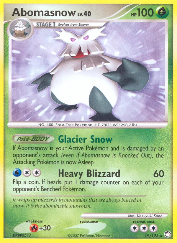 Abomasnow Pokemon card
