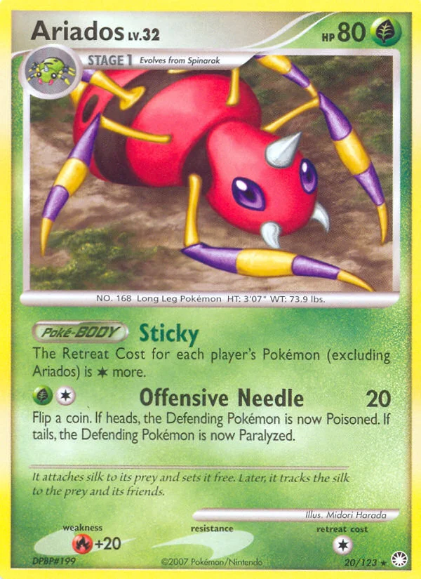 Ariados Pokemon card