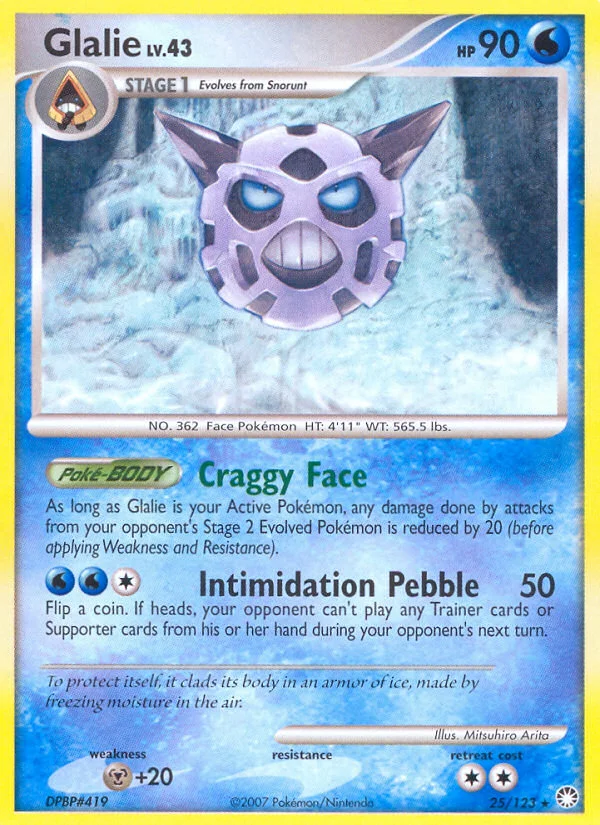 Glalie Pokemon card