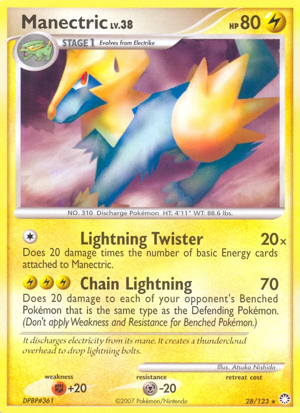Manectric Pokemon card