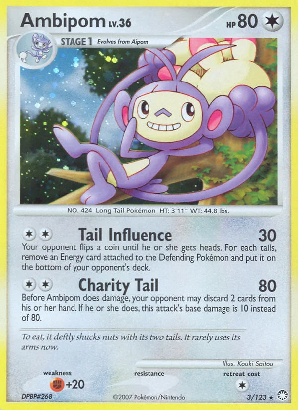 Ambipom Pokemon card