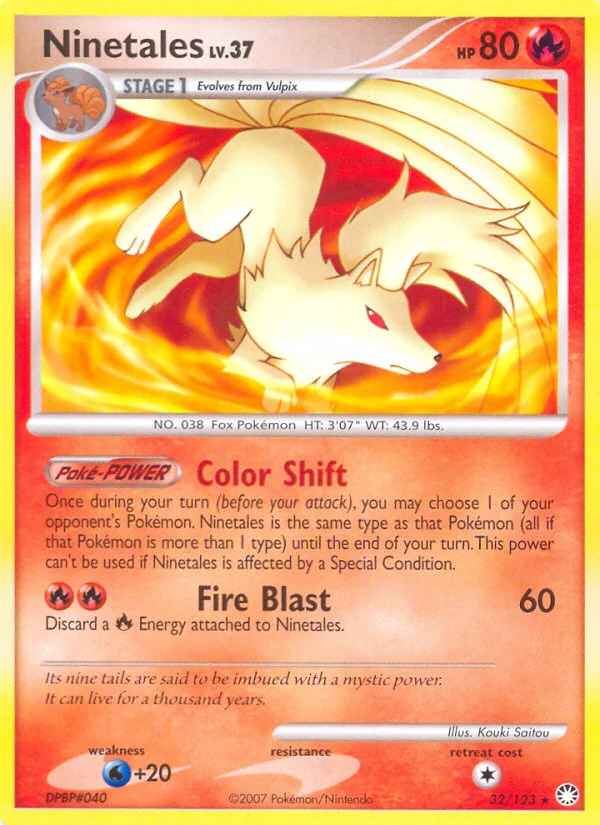 Ninetales Pokemon card