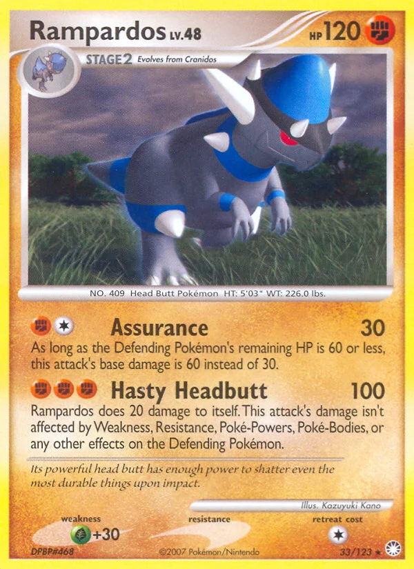 Rampardos Pokemon card
