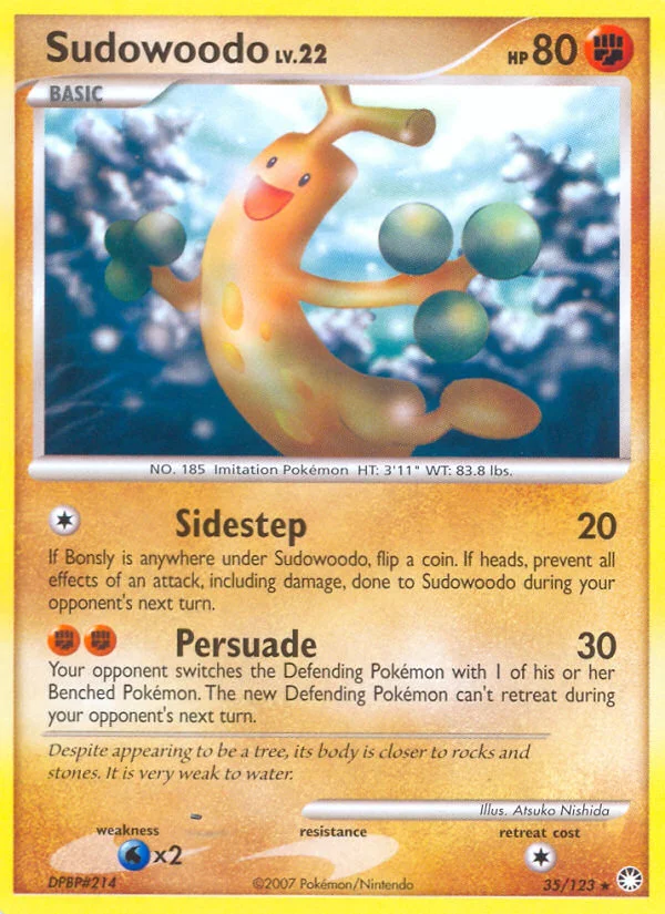 Sudowoodo Pokemon card