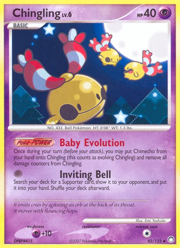 Chingling Pokemon card