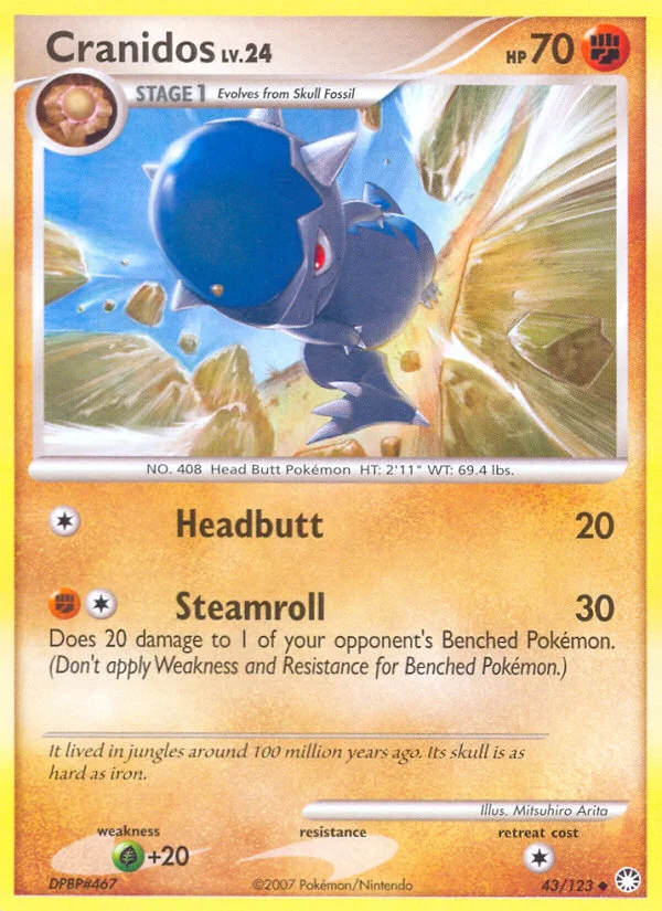 Cranidos Pokemon card