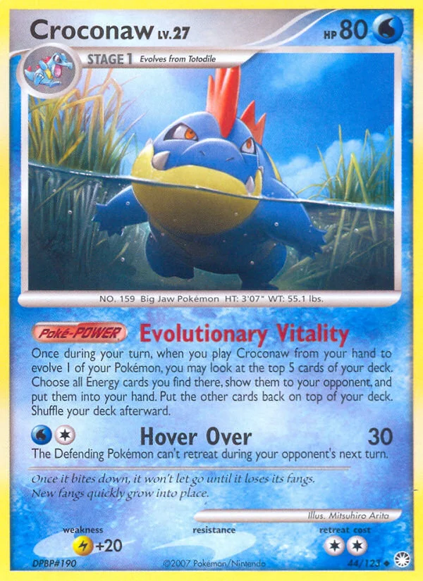 Croconaw Pokemon card