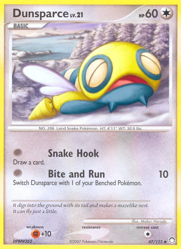 Dunsparce Pokemon card