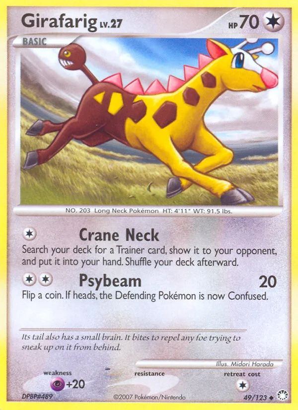Girafarig Pokemon card