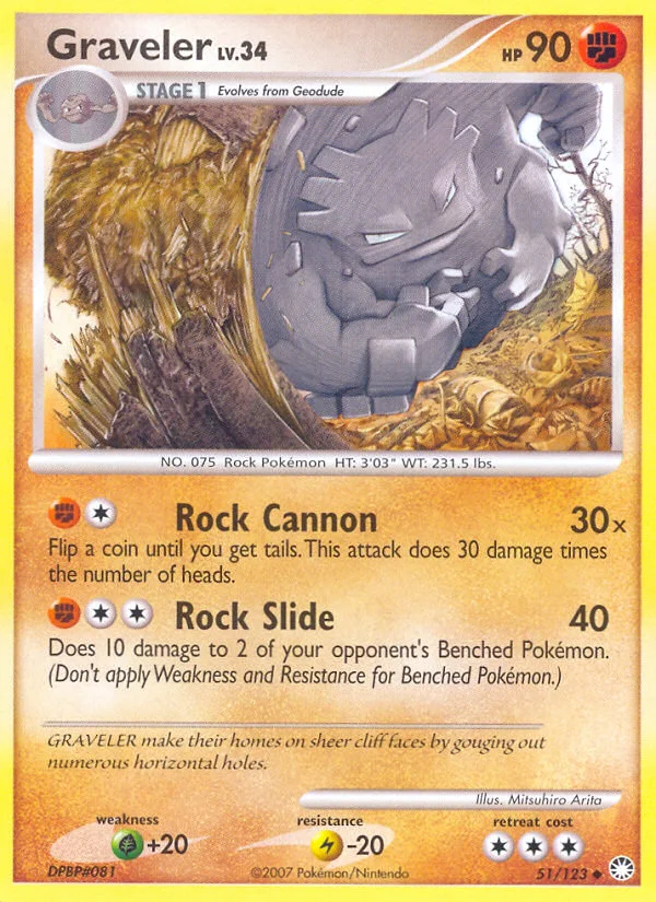 Graveler Pokemon card