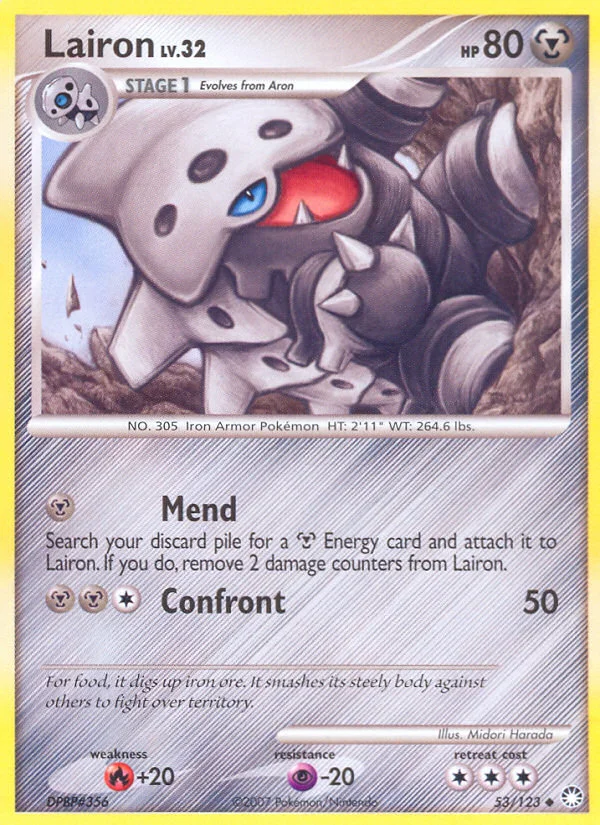 Lairon Pokemon card