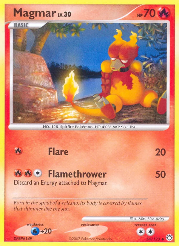 Magmar Pokemon card