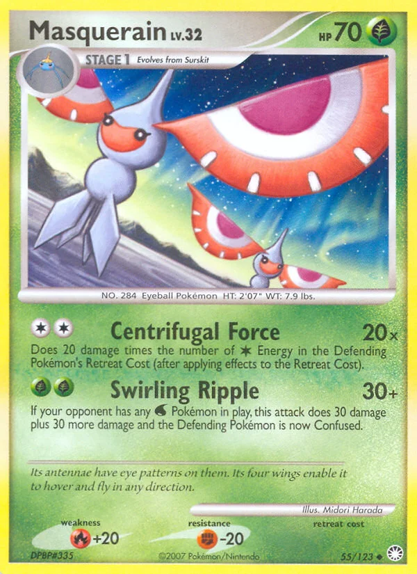 Masquerain Pokemon card