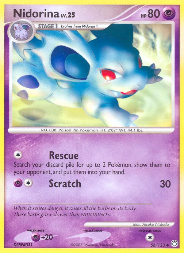 Nidorina Pokemon card